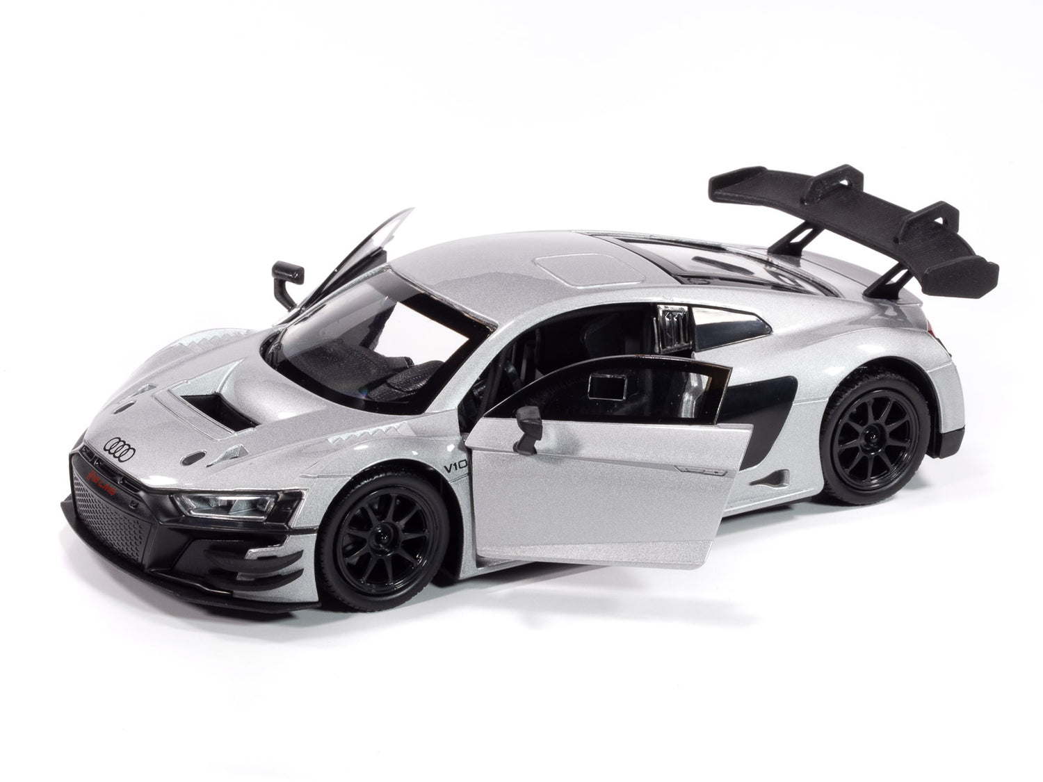 Johnny Lightning Audi R8 LMS GT3 (Silver) 1:24 Diecast