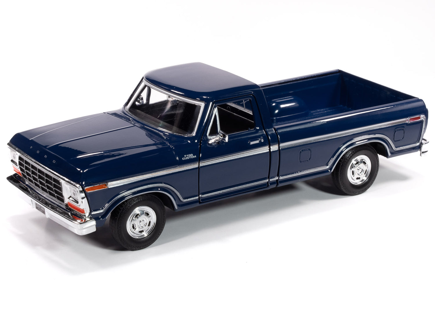 Johnny Lightning 1979 Ford F-150 Custom (Dark Blue Poly) 1:24 Diecast