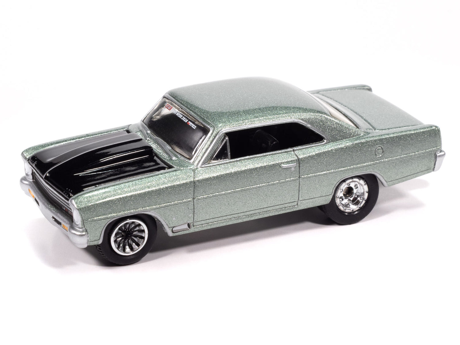 Johnny Lightning Drag & Drive David Armentrout 1967 Chevy II Nova w/Small Enclosed Trailer 1:64 Diecast