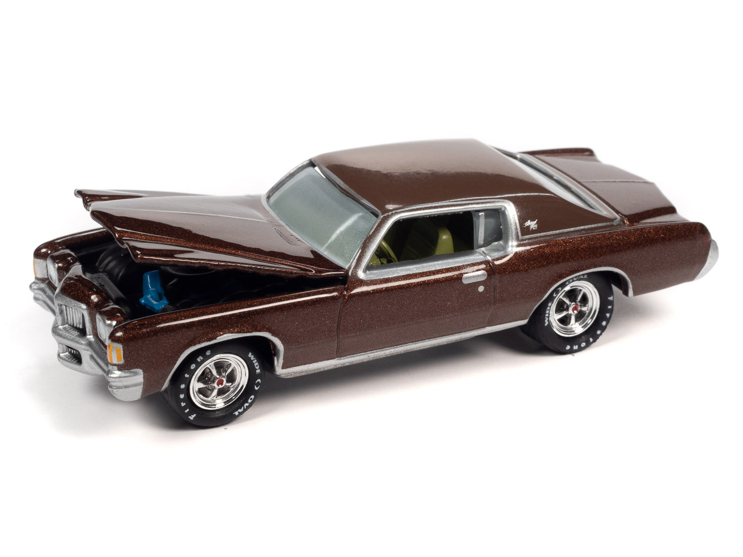 Johnny Lightning Classic Gold 1971 Pontiac Grand Prix (Bronzini Gold Metallic) 1:64 Scale Diecast