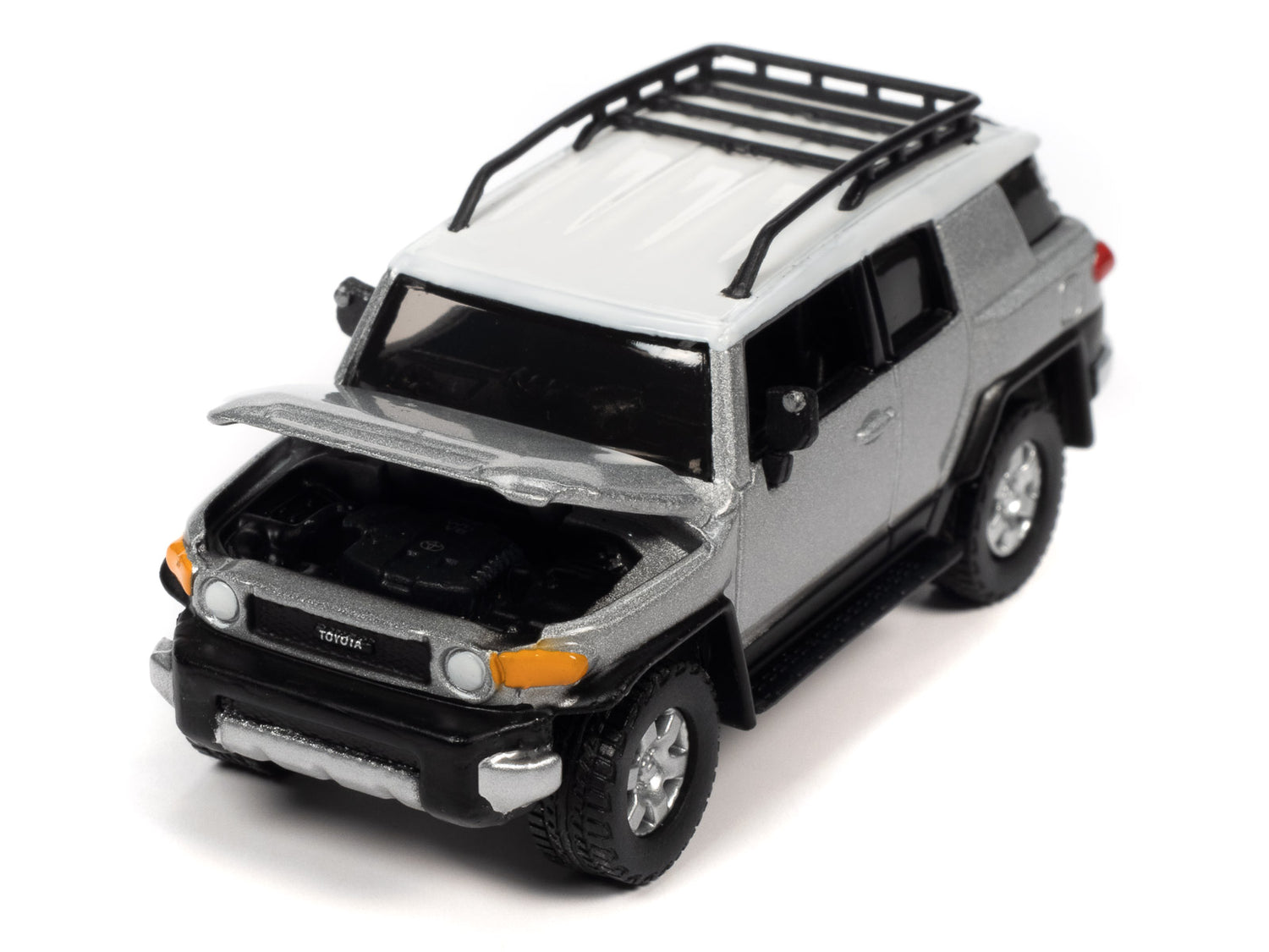 Johnny Lightning Classic Gold 2007 Toyota FJ Cruiser (Titanium Silver) 1:64 Scale Diecast