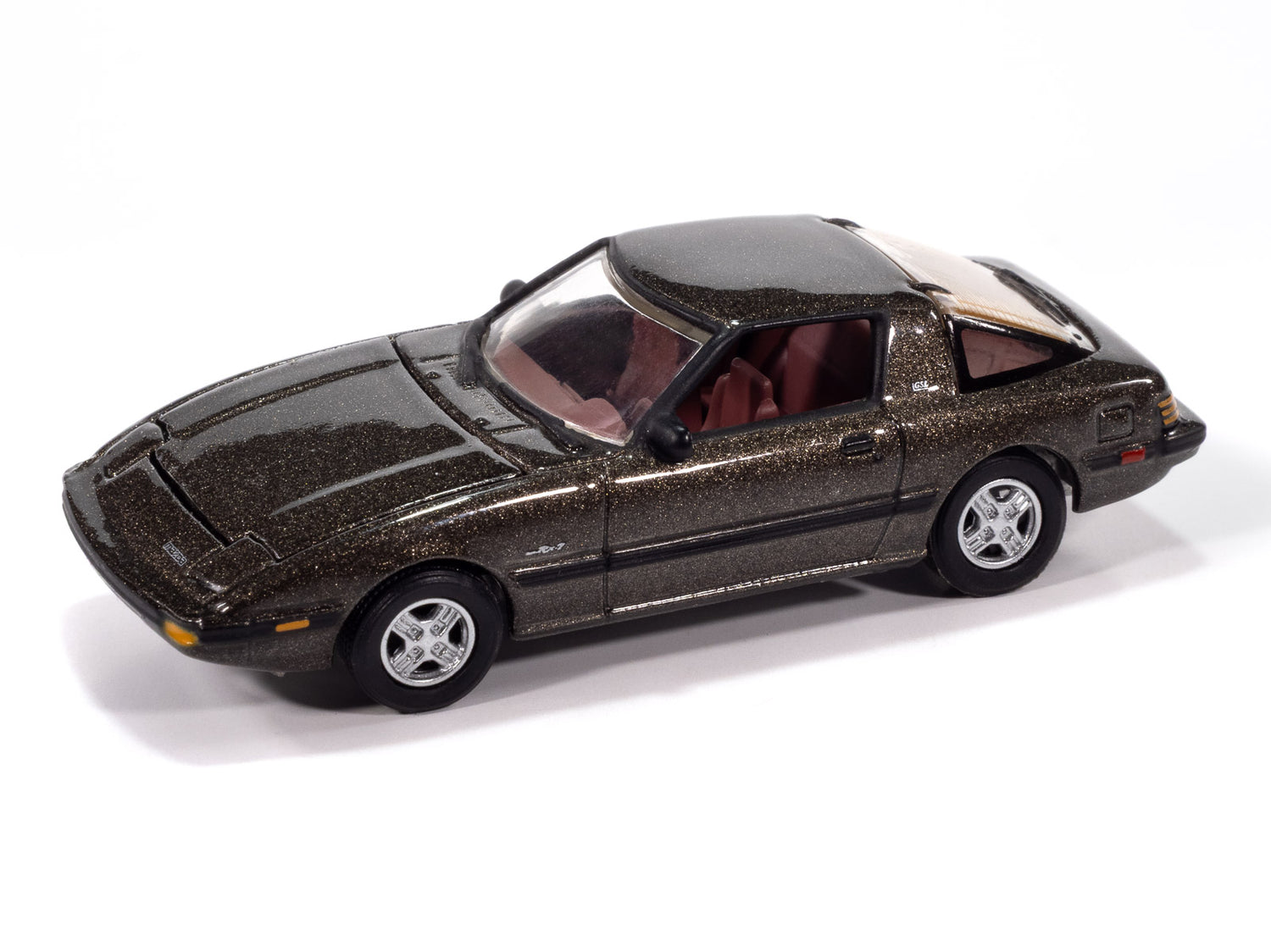 Johnny Lightning Classic Gold 1985 Mazda RX-7 (V9 Metallic Silver) 1:64 Scale Diecast