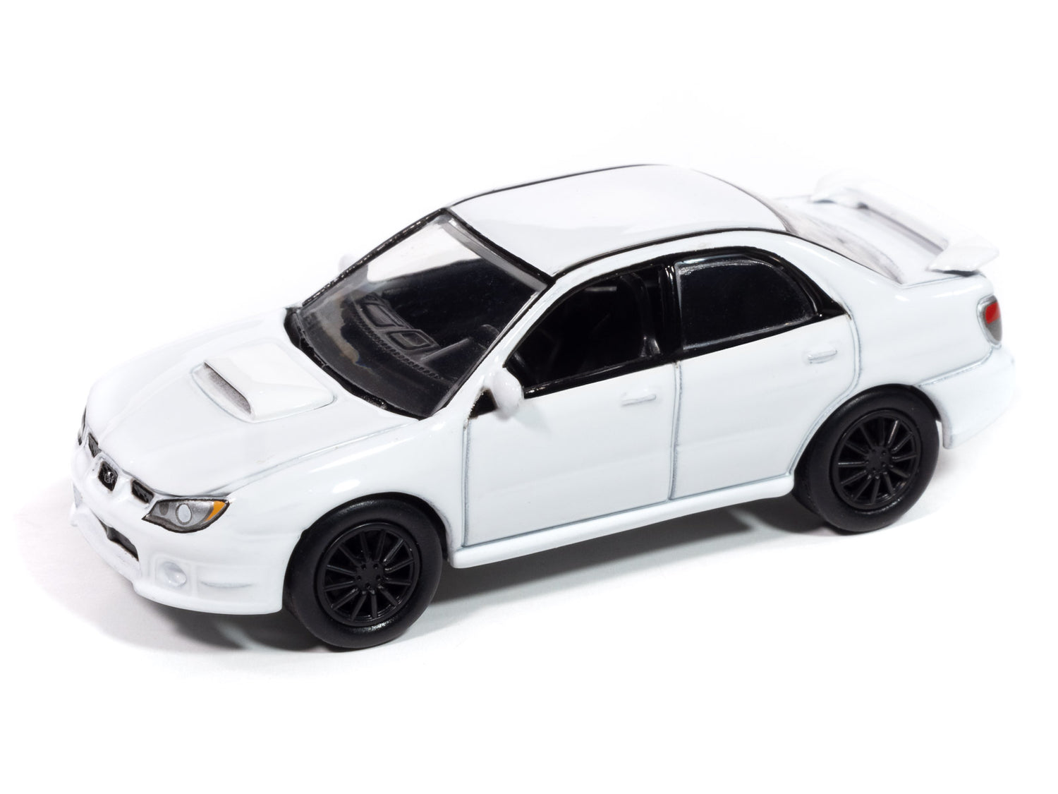 Johnny Lightning 2006 Subaru WRX (Pure White) with Collector Tin 1:64 Diecast
