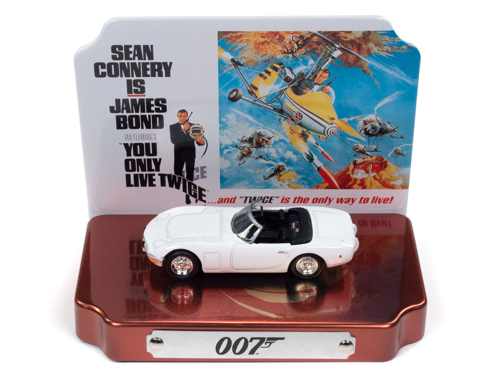 Johnny Lightning You Only Live Twice 1967 Toyota 2000 GT w/Tin 1:64 Scale Diecast (BOND17)
