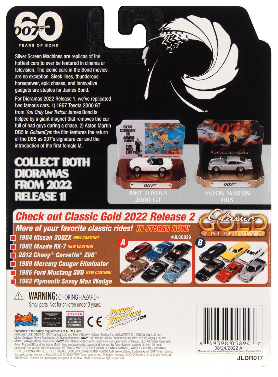 Johnny Lightning You Only Live Twice 1967 Toyota 2000 GT w/Tin 1:64 Scale Diecast (BOND17)