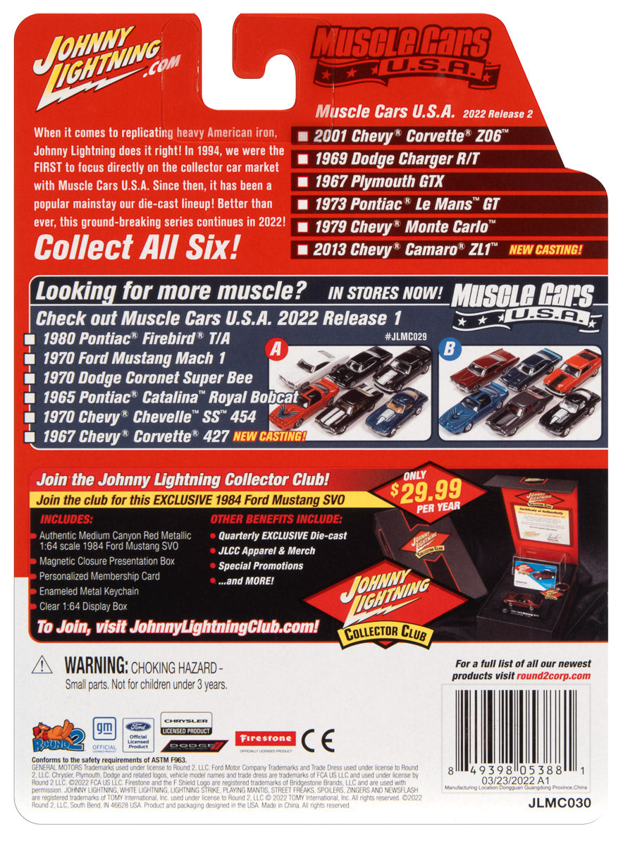 Johnny Lightning Muscle Car 2013 NICKEY Chevrolet Camaro ZL1 Convertible (Rally Yellow) 1:64 Diecast