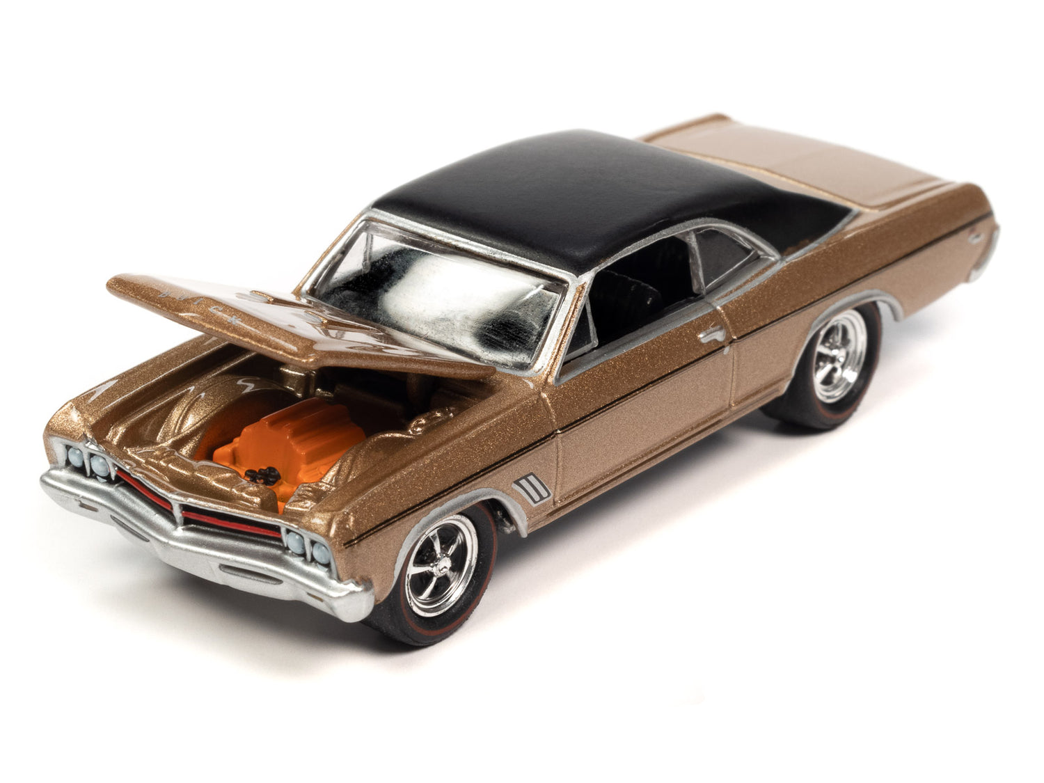 Johnny Lightning Muscle Cars 1967 Buick GS 400 (Gold Mist Poly w/Flat Black Roof) 1:64 Scale Diecast
