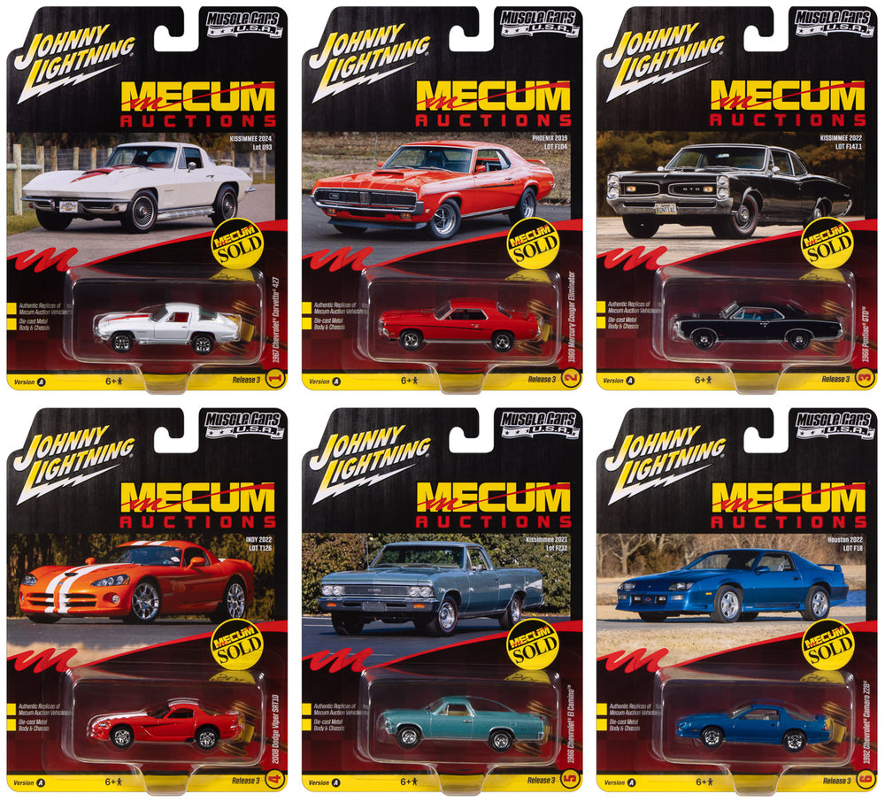 "PRE-ORDER" Johnny Lightning Muscle Cars USA 2025 Release 3 Set A (6-Car Sealed Case) 1:64 Diecast (DUE LATE AUGUST 2026)