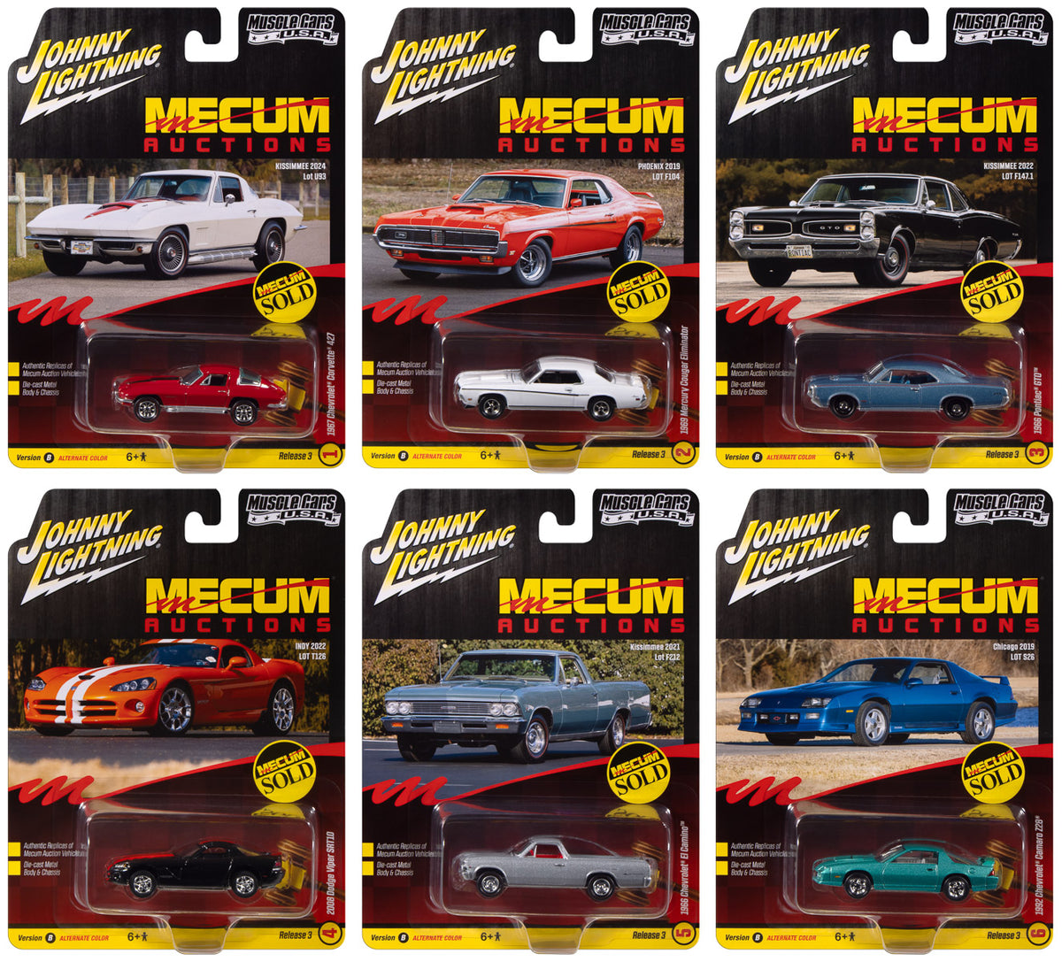 Johnny Lightning Muscle Cars USA 2025 Release 3 Set B (6-Car