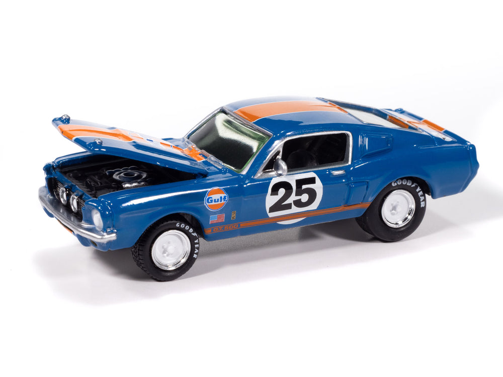 Johnny Lightning Muscle Cars 1967 Shelby GT-500 (Gulf Dark Blue w/ Orange Stripe) 1:64 Scale Diecast