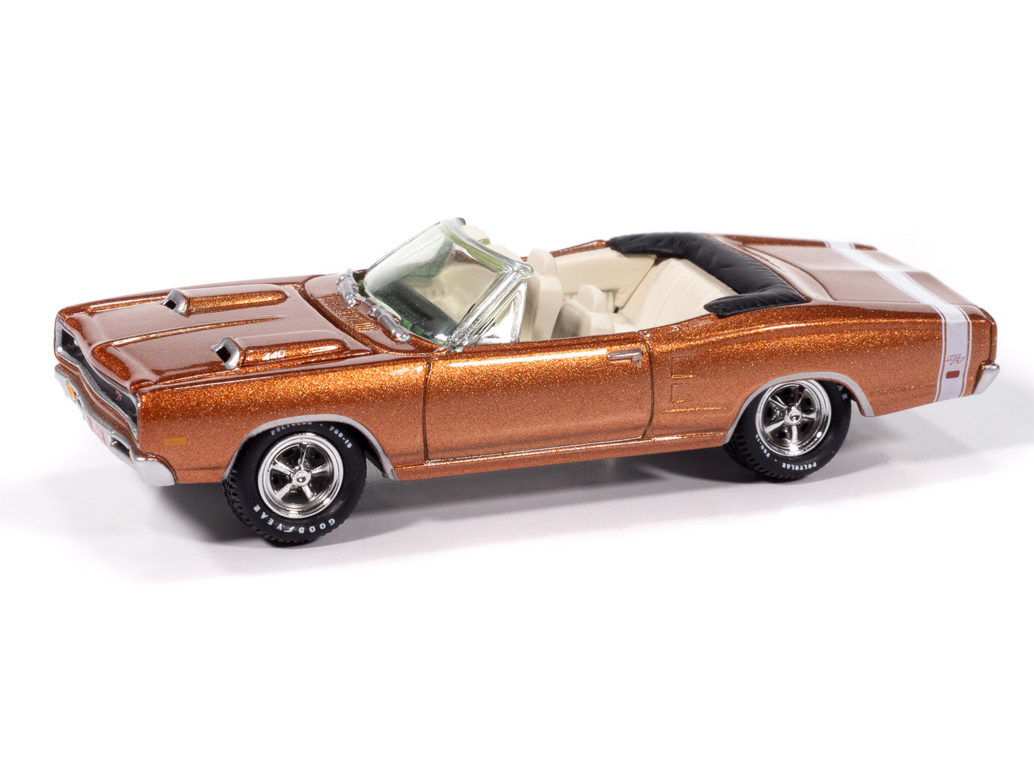 Johnny Lightning Muscle Cars 1969 Dodge Coronet R/T Convertible (T5 Copper) 1:64 Scale Diecast