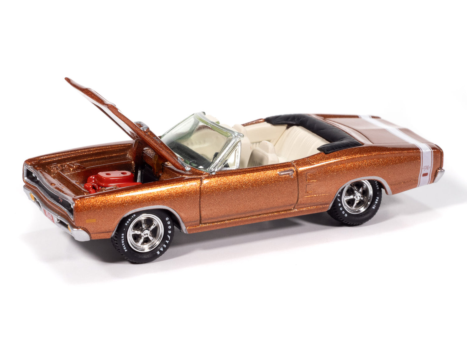 Johnny Lightning Muscle Cars 1969 Dodge Coronet R/T Convertible (T5 Copper) 1:64 Scale Diecast