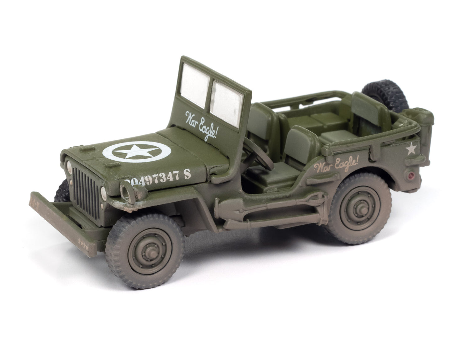 Johnny Lightning Willys MB Jeep (The Road to Liberty) Diecast