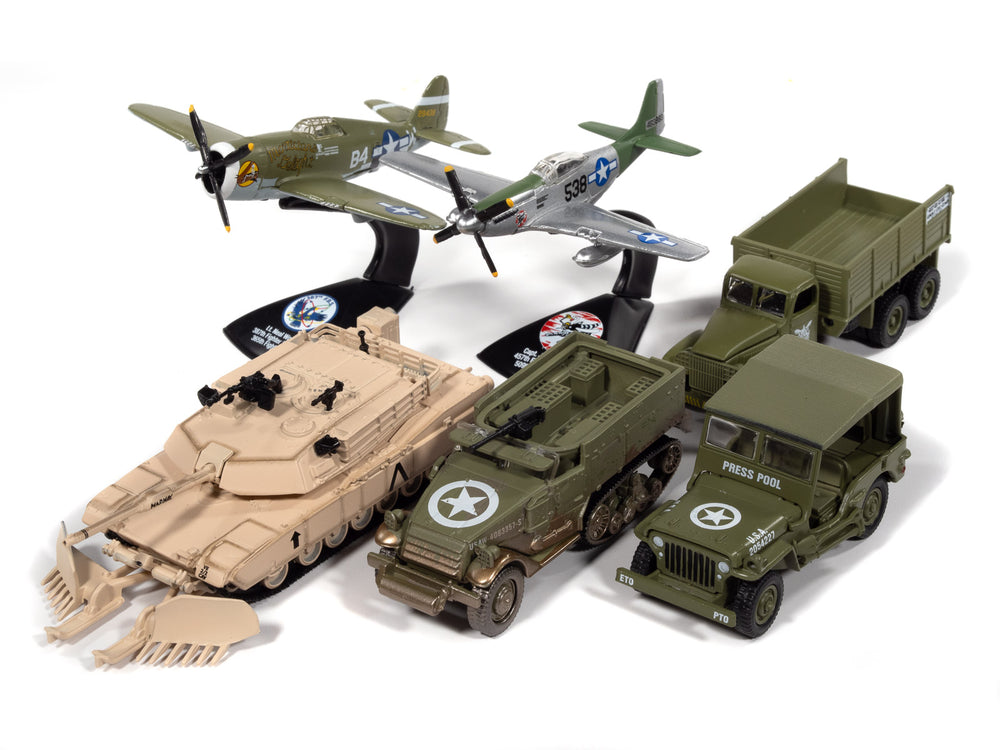 "PRE-ORDER" Johnny Lightning Military 2026 Release 1 Set B (6-Piece Sealed Case) Diecast (DUE LATE AUGUST 2026)
