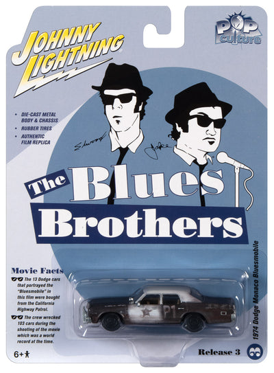Johnny Lightning Blues Brother 1974 Dodge Monaco 1:64 Scale Diecast