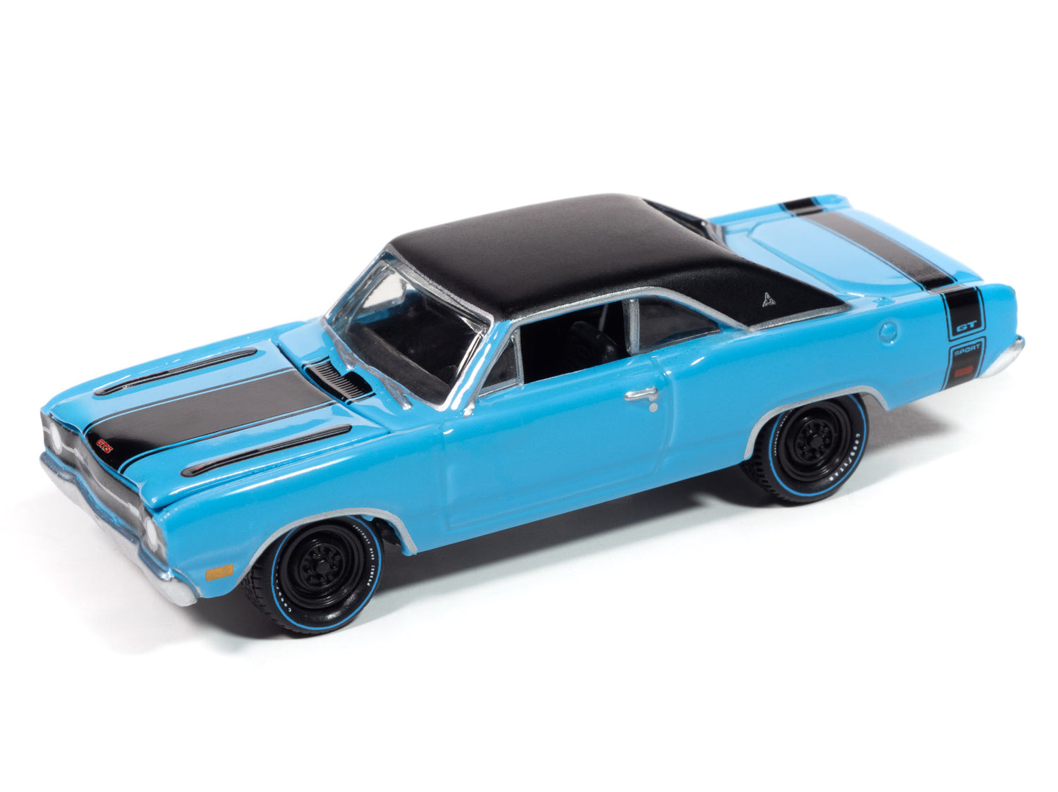 Johnny Lightning Goodyear Blue Streak 1969 Dodge Dart 1:64 Scale Diecast