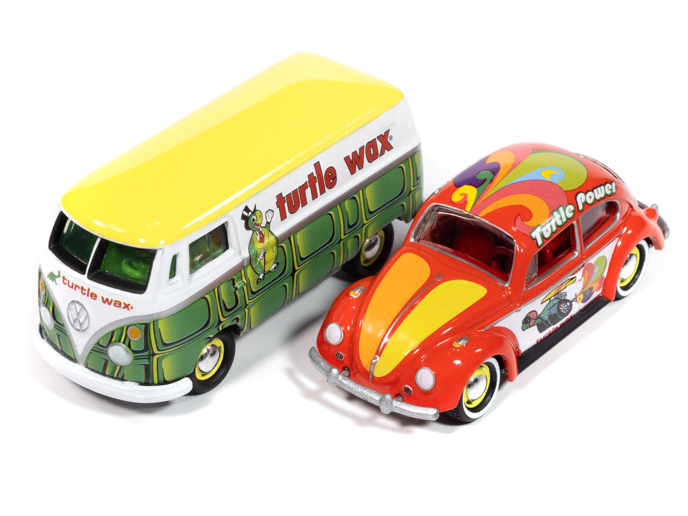 Johnny Lightning 2024 Release 1 Turtle Wax Version B (2-Pack) 1:64 Scale Diecast