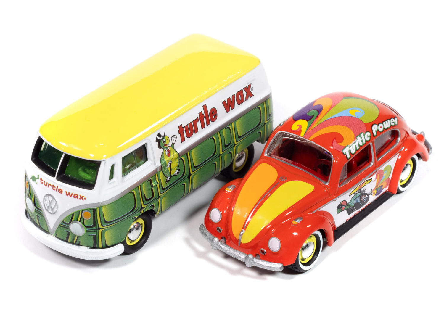 Johnny Lightning 2024 Release 1 Turtle Wax Version B (2-Pack) 1:64 Scale Diecast