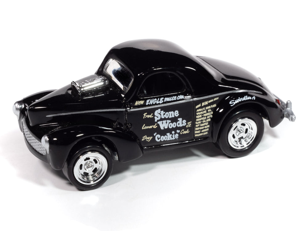 Johnny Lightning 2024 Release 1 Willys Gassers B (2-Pack) 1:64 Scale Diecast