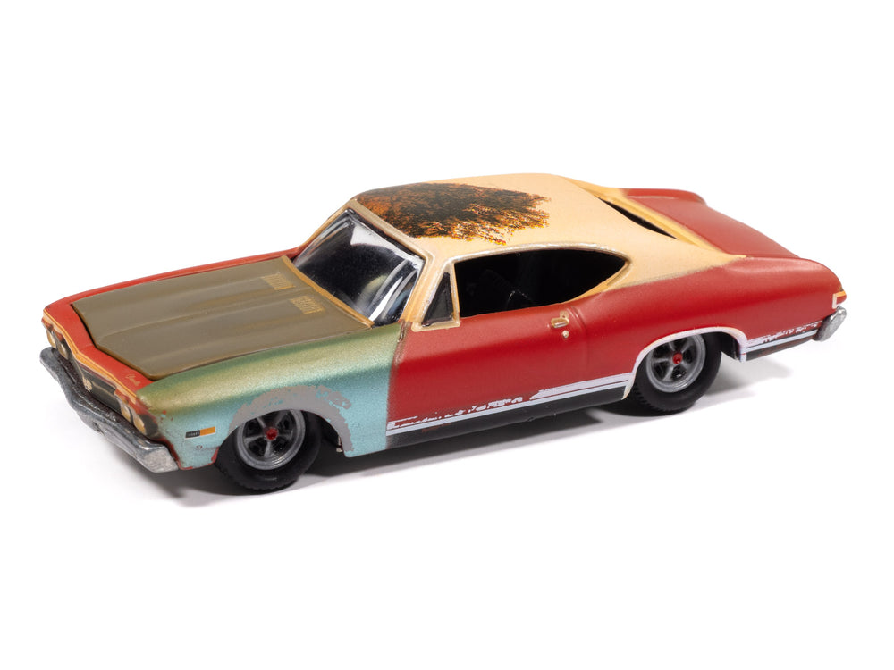 Johnny Lightning Street Freaks 1968 Chevy Chevelle (Project in Progress) (Matador Red) 1:64 Scale Diecast