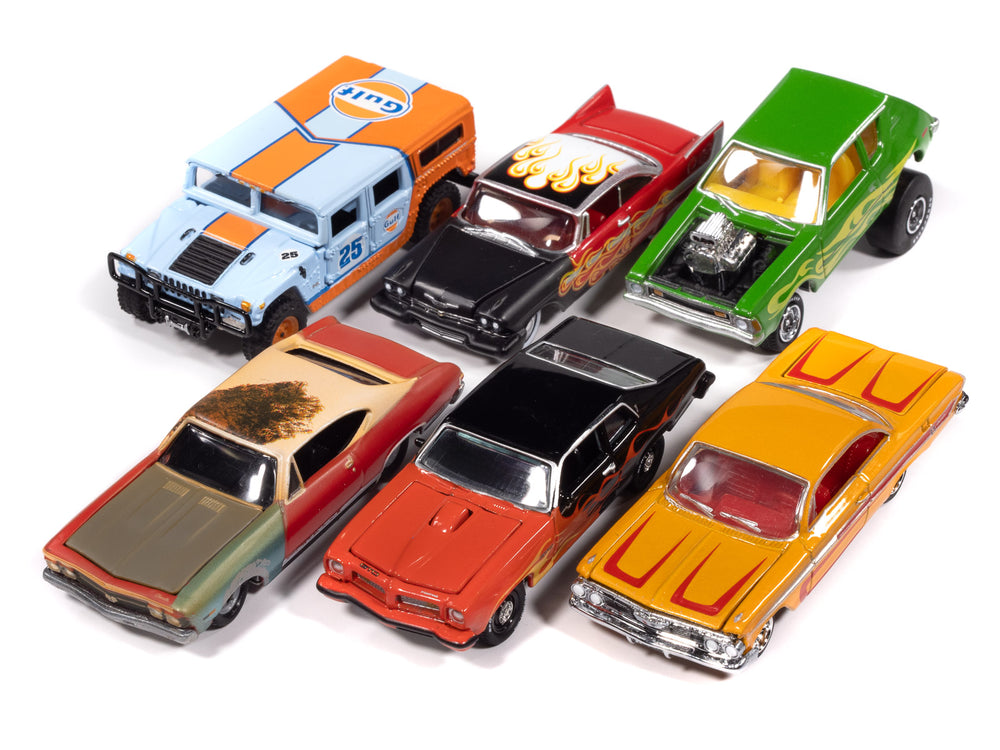 Johnny Lightning Street Freaks 2025 Release 1 Set A (6-Car Sealed Case) 1:64 Scale Diecast