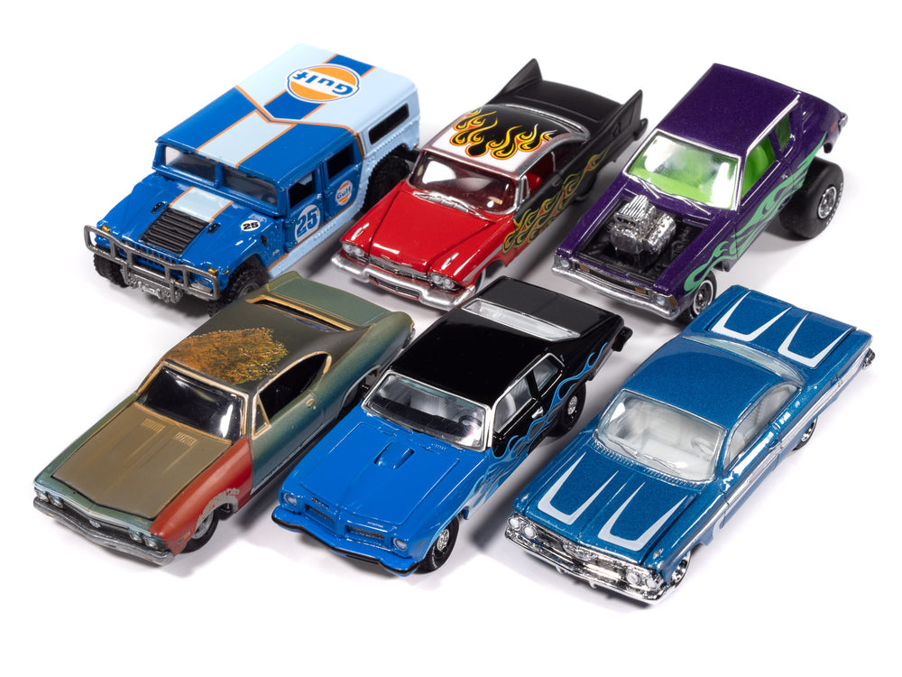 Johnny Lightning Street Freaks 2025 Release 1 Set B (6-Car Sealed Case) 1:64 Scale Diecast