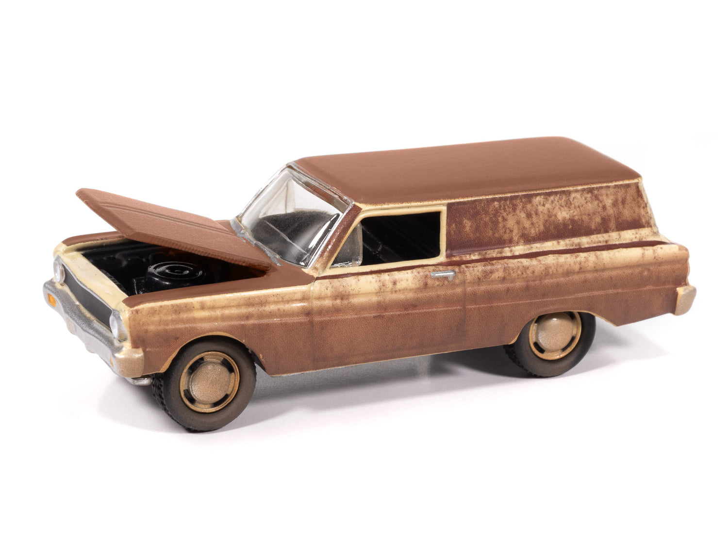 Johnny Lightning Street Freaks 1964 Ford Falcon Delivery Project in Progress (Phoenician Yellow w/ Rust Patina) 1:64 Scale Diecast