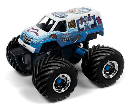 Johnny Lightning Monster Truck Frost Bite I Scream You Scream! (Black Tire Edition) 1:64 Scale Diecast