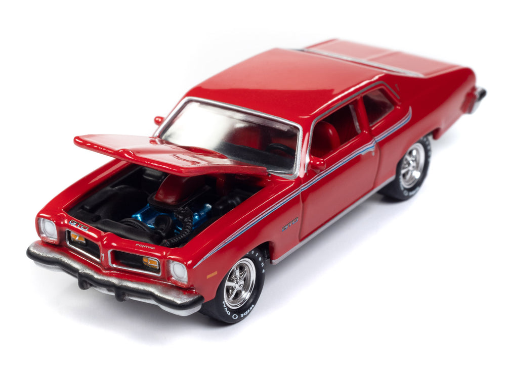 "PRE-ORDER" Johnny Lightning Classic Gold 1974 Pontiac GTO (Buccaneer Red) 1:64 Scale Diecast (DUE MAY 2024)