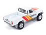 "PRE-ORDER" Johnny Lightning Classic Gold 1985 Toyota SR5 Pickup (Gloss White Body Color with Red, Yellow, Orange Side Stripes and TOYOTA logo on Doors) 1:64 Scale Diecast (DUE MAY 2024)