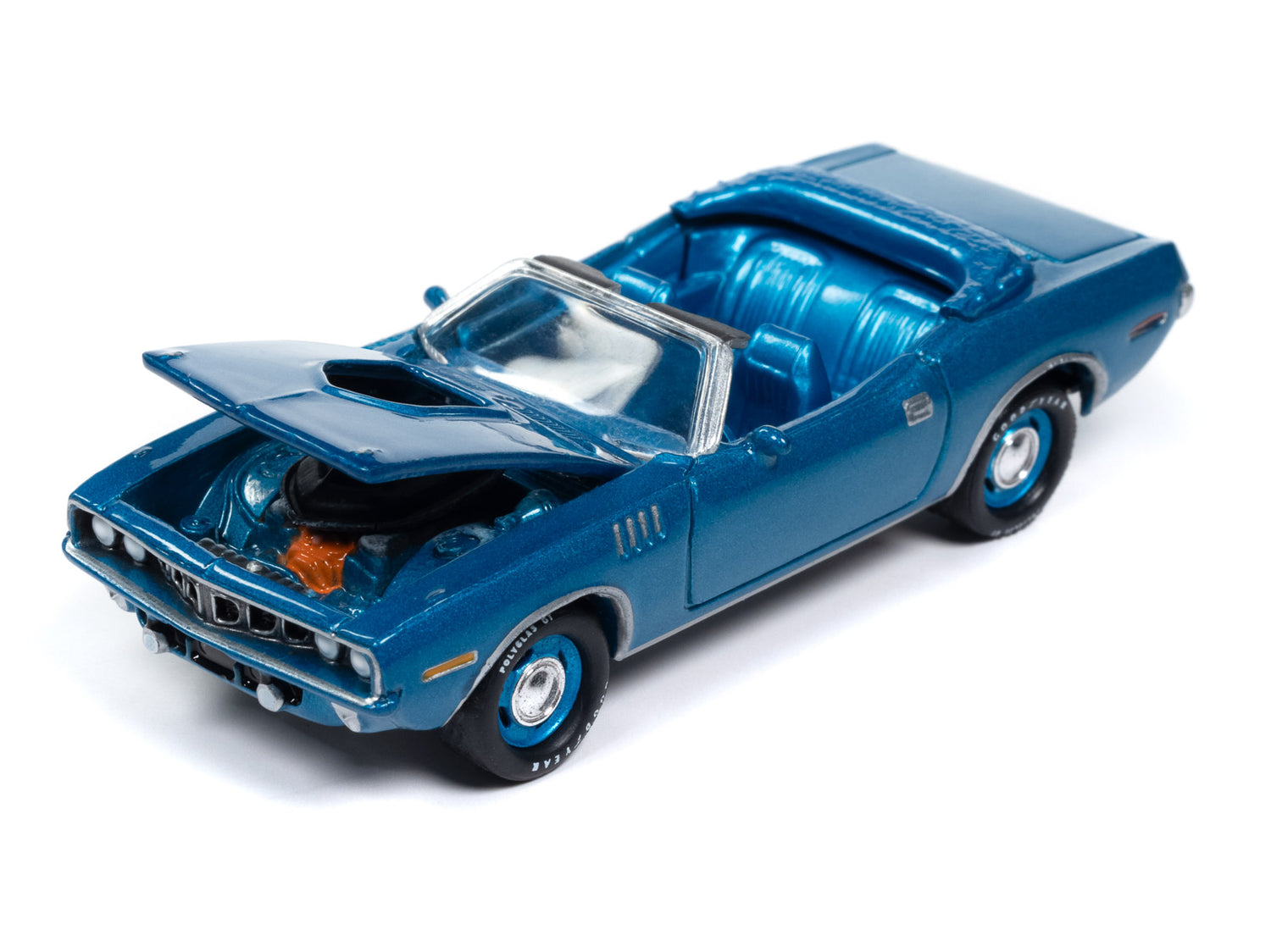 Johnny Lightning Mecum 1971 Plymouth Cuda Convertible 1:64 Scale Diecast