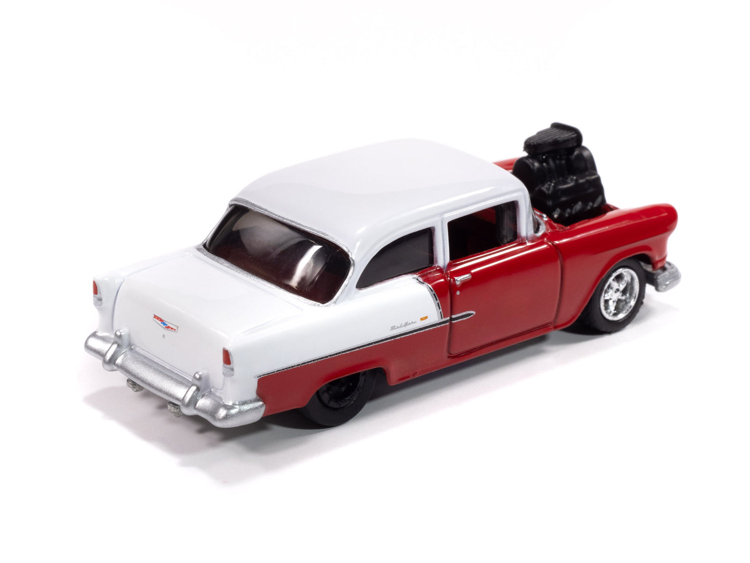 Johnny Lightning Hobby Exclusive 1955 Chevrolet Bel Air (Red/White) 1:64 Scale Diecast