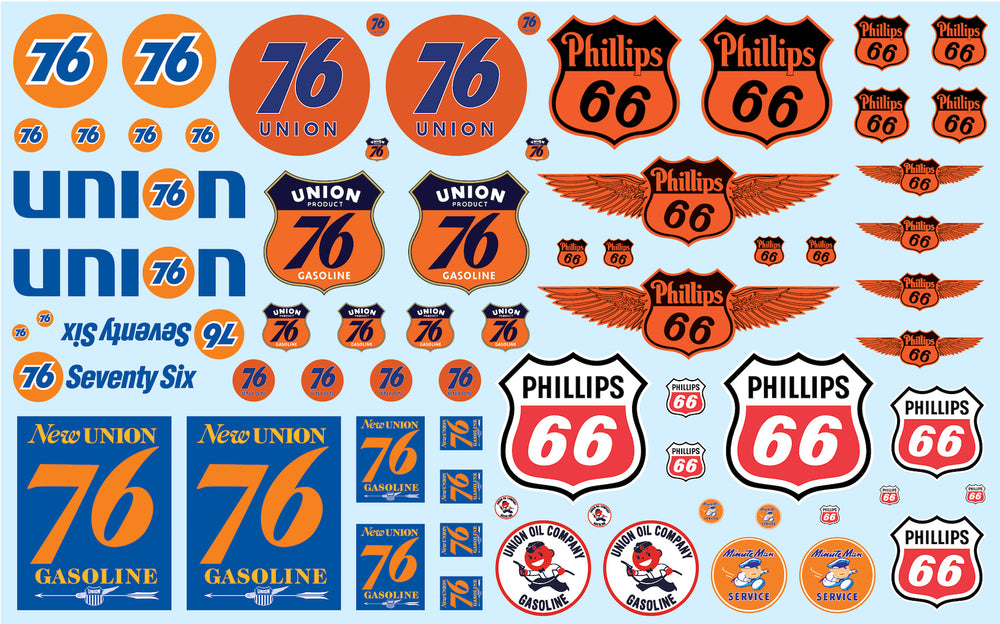 AMT Phillips 66 & Union 76 Trucking Decal Pack 1:25 Scale