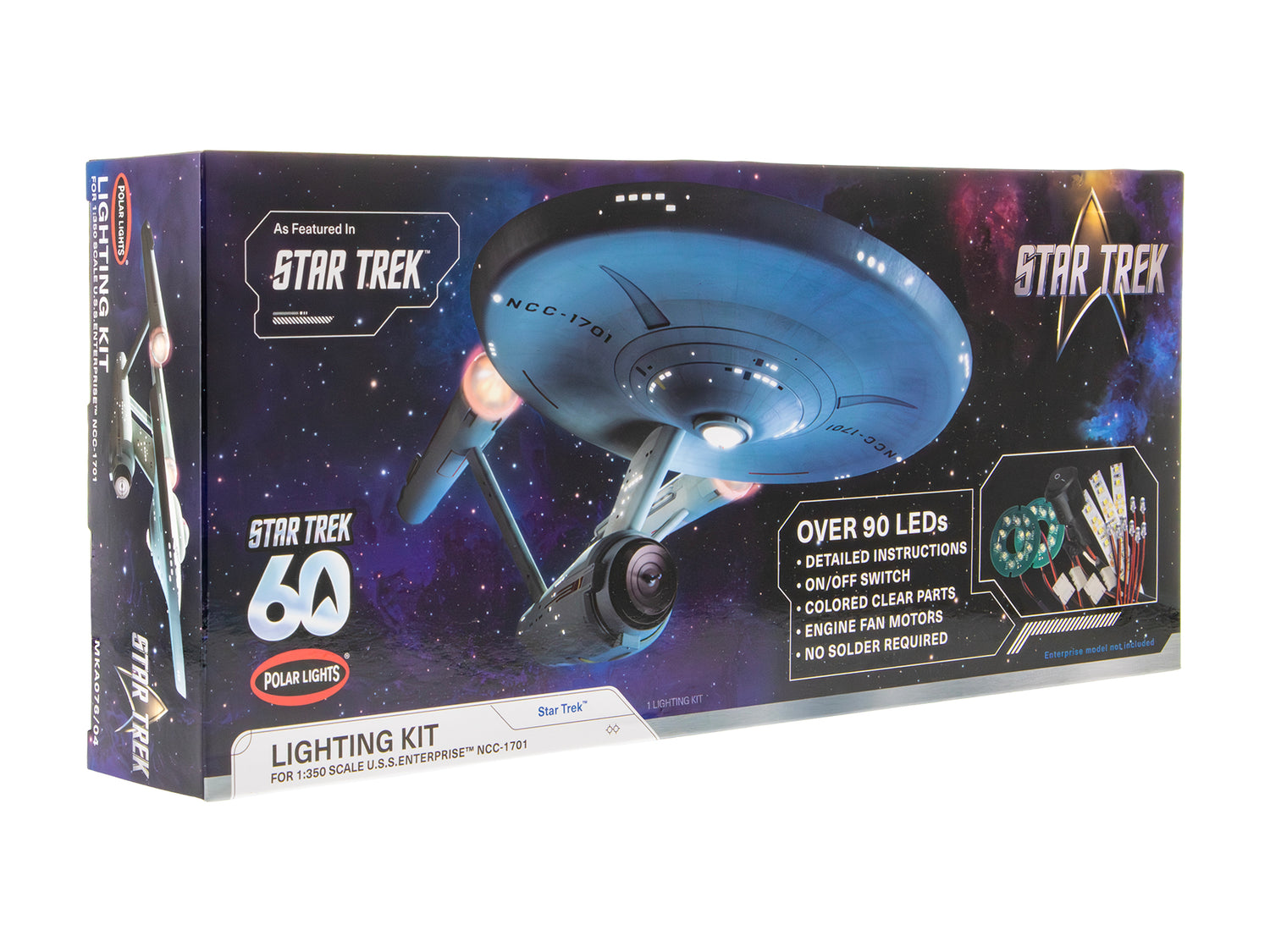 Polar Lights Star Trek The Original Series USS Enterprise 60th Anniversary Lighting Set 1:350 Scale