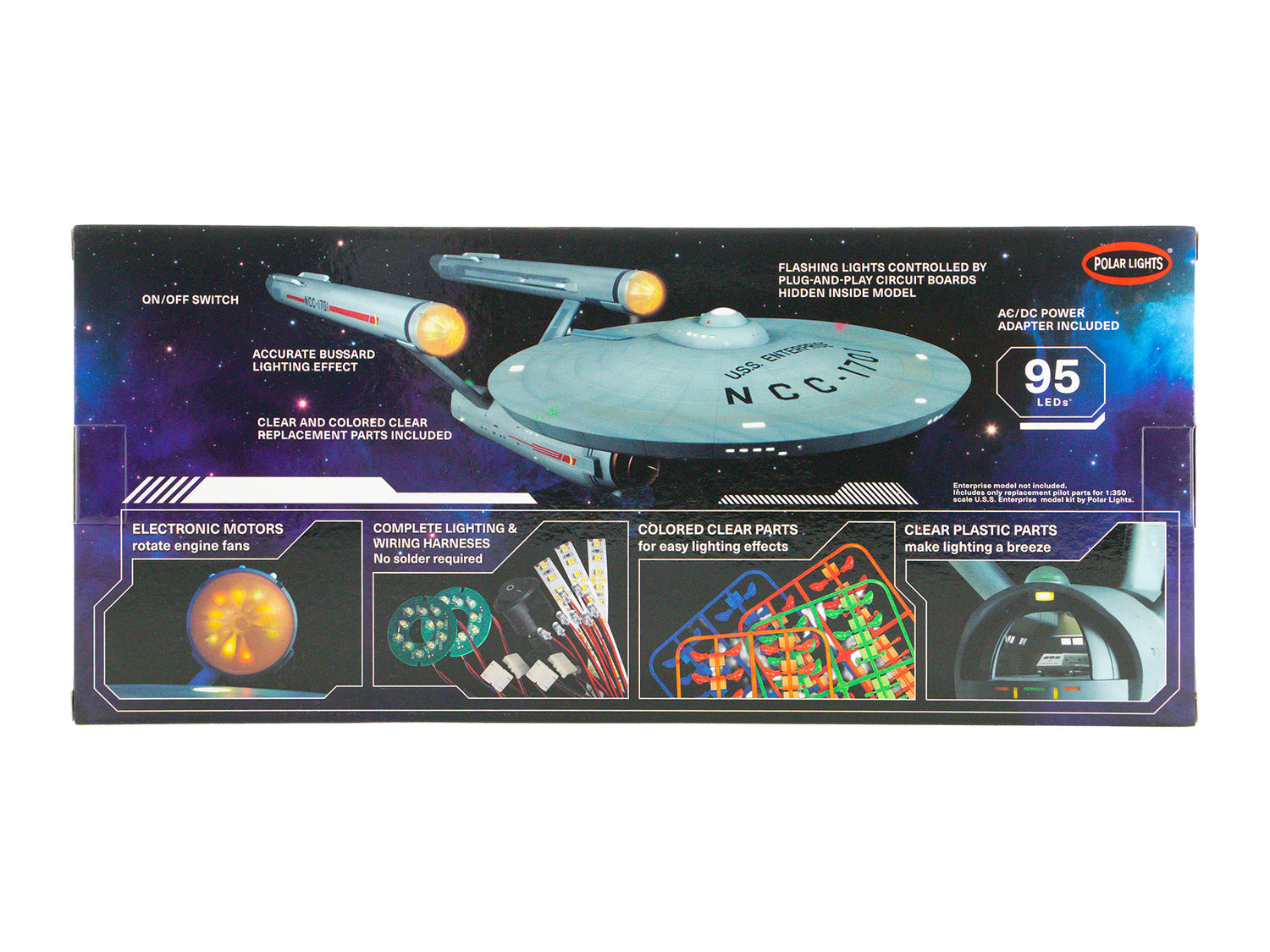 Polar Lights Star Trek The Original Series USS Enterprise 60th Anniversary Lighting Set 1:350 Scale