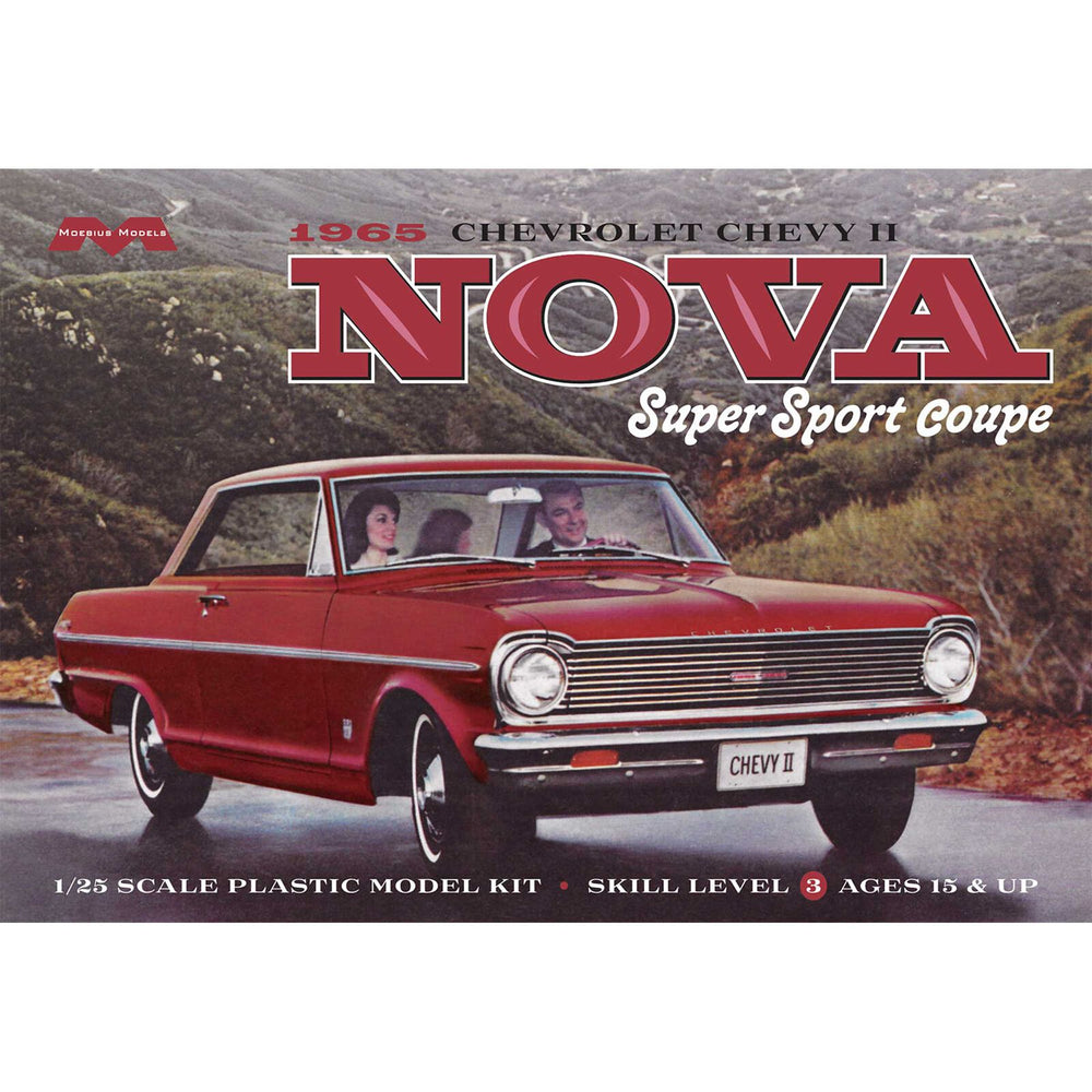 Moebius 1965 Chevy Nova Super Sport 1:25 Scale Model Kit