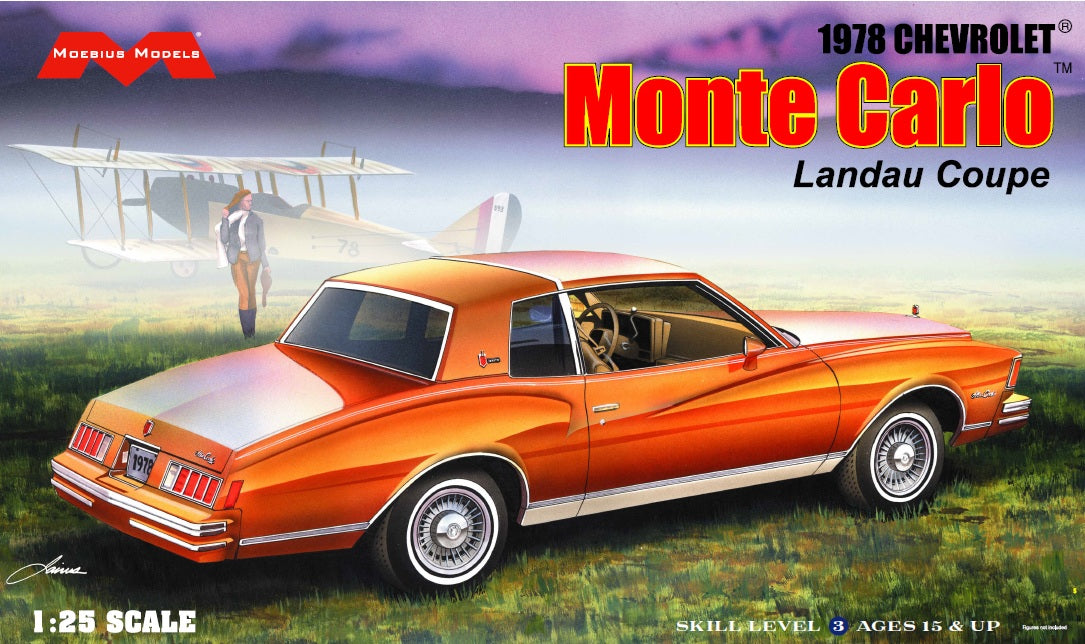 Moebius 1978 Chevy Monte Carlo Landau Coupe 1/25th Scale Model Kit