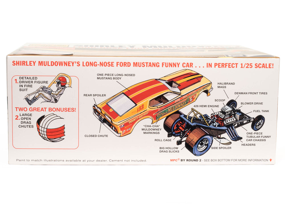 MPC Shirley Muldowney Long Nose Ford Mustang FC 1:25 Scale Model Kit