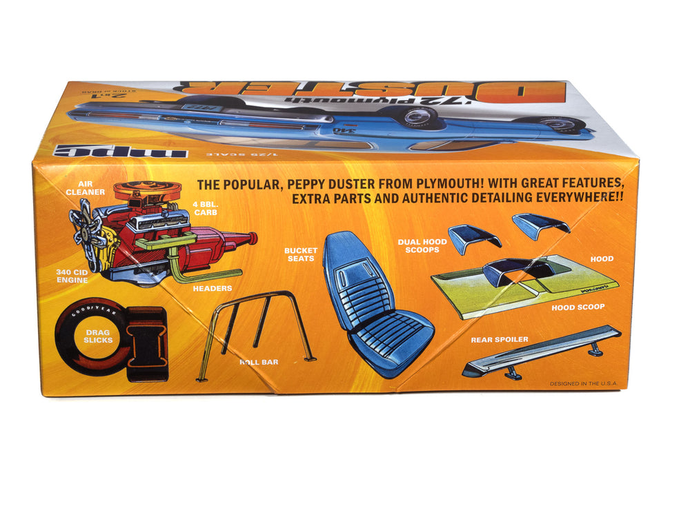 MPC 1972 Plymouth Duster 1:25 Scale Model Kit - Auto World Store