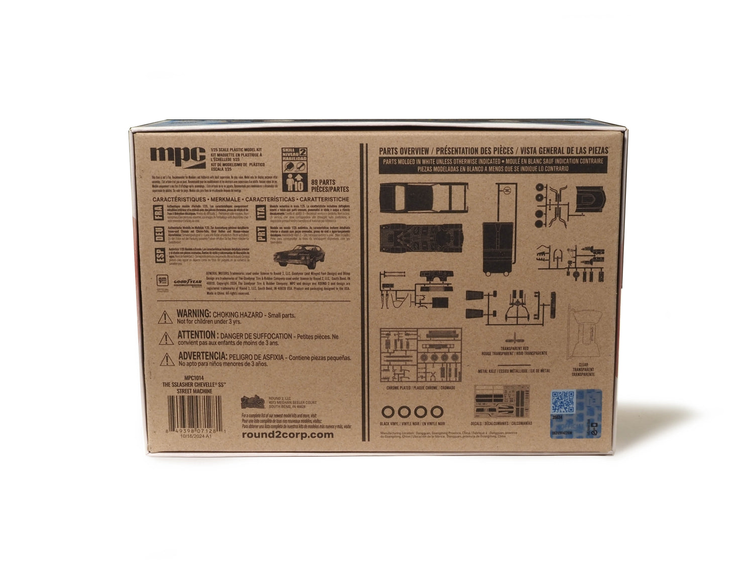 MPC 1972 Chevelle SS 454 1:25 Scale Model Kit