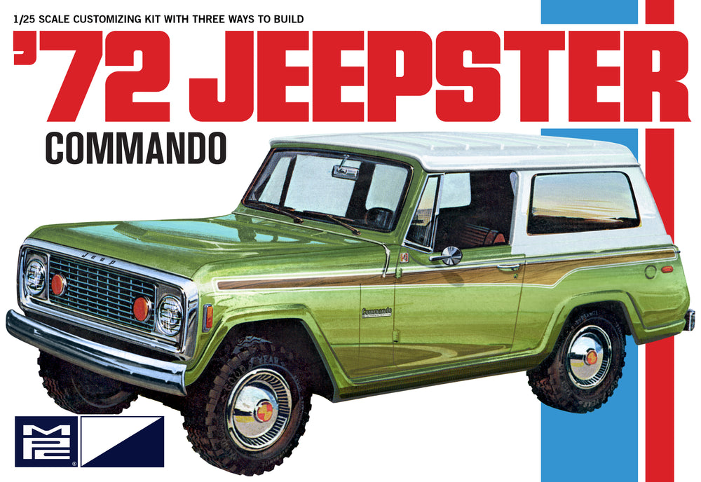MPC 1972 Jeepster Commando 1:25 Scale Model Kit