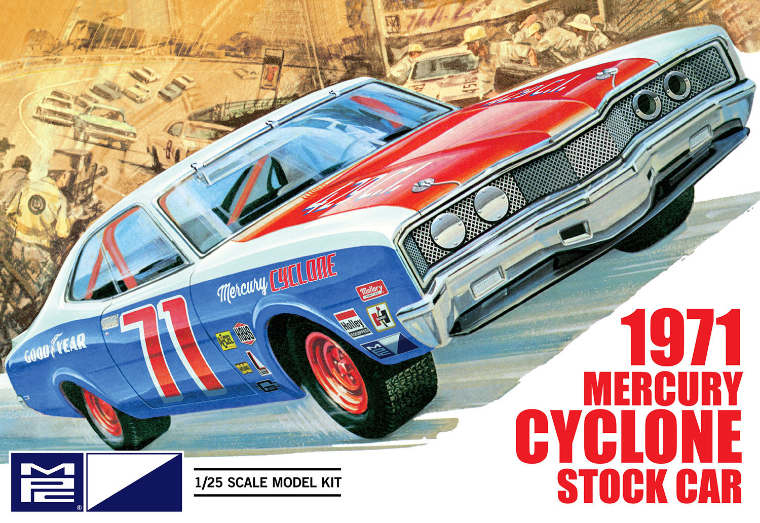"PRE-ORDER" MPC 1971 Mercury Cyclone Stock Car 1:25 Scale Model Kit (DUE NOVEMBER 2025)