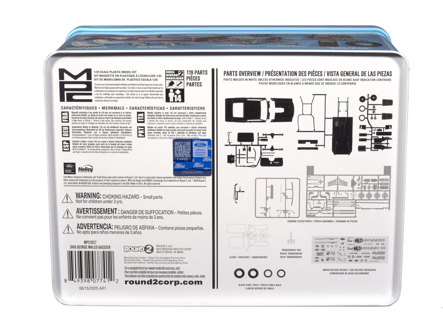 MPC Ohio George Malco Gasser Mustang (Collectors Tin) 1:25 Scale Model Kit