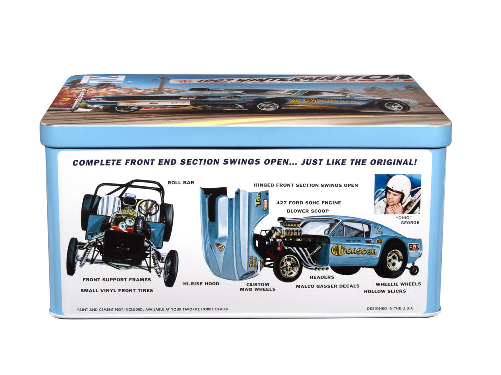 MPC Ohio George Malco Gasser Mustang (Collectors Tin) 1:25 Scale Model Kit