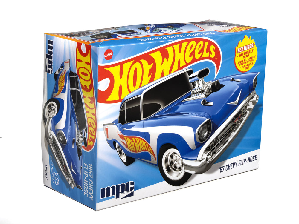 MPC 1957 Chevy Sedan Flip Nose (Hot Wheels) 1:25 Scale Model Kit - Auto World Store