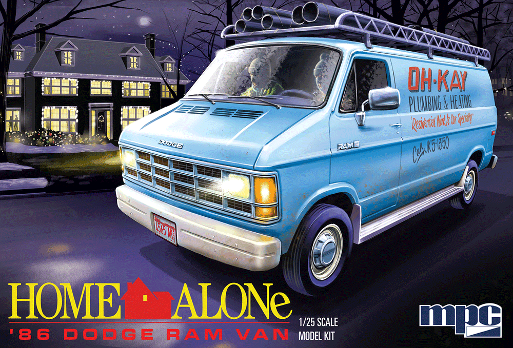 "PRE-ORDER" MPC 1986 Dodge Ram Van Home Alone 1:25 Scale Model Kit (DUE NOVEMBER 2026)