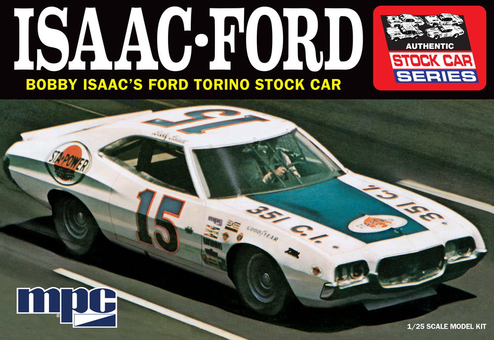 "PRE-ORDER" MPC Bobby Isaac 1972 Ford Torino Stock Car 1:25 Scale Model Kit (DUE LATE FEBRUARY 2026)