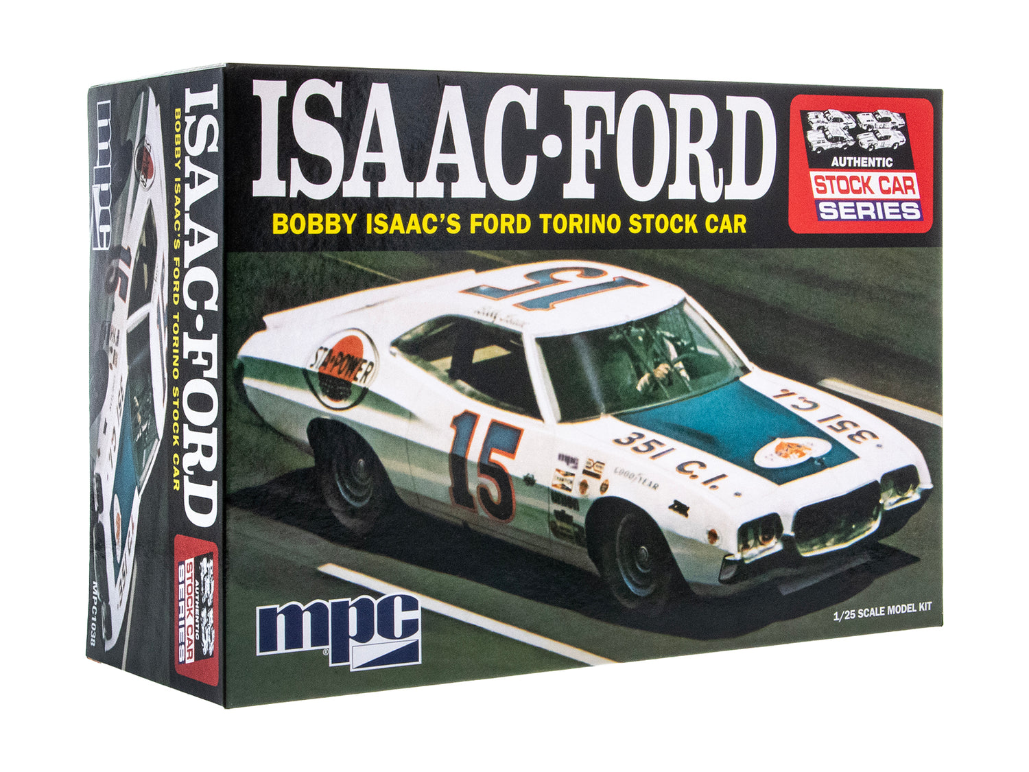 MPC Bobby Isaac 1972 Ford Torino Stock Car 1:25 Scale Model Kit