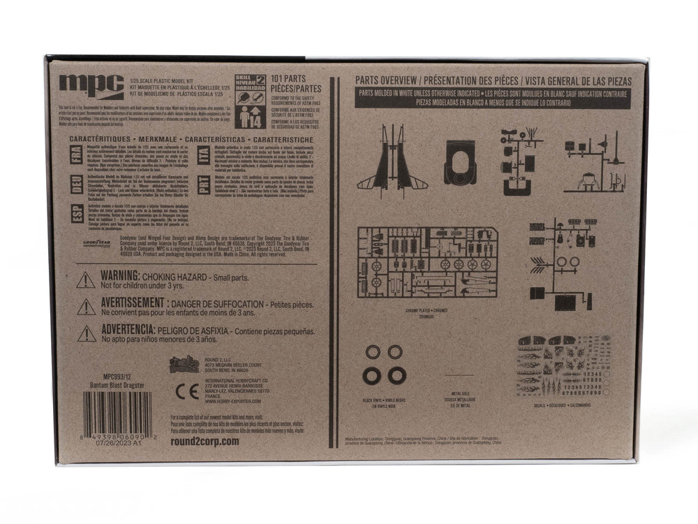 MPC Bantam Blast Dragster 1:25 Scale Model Kit