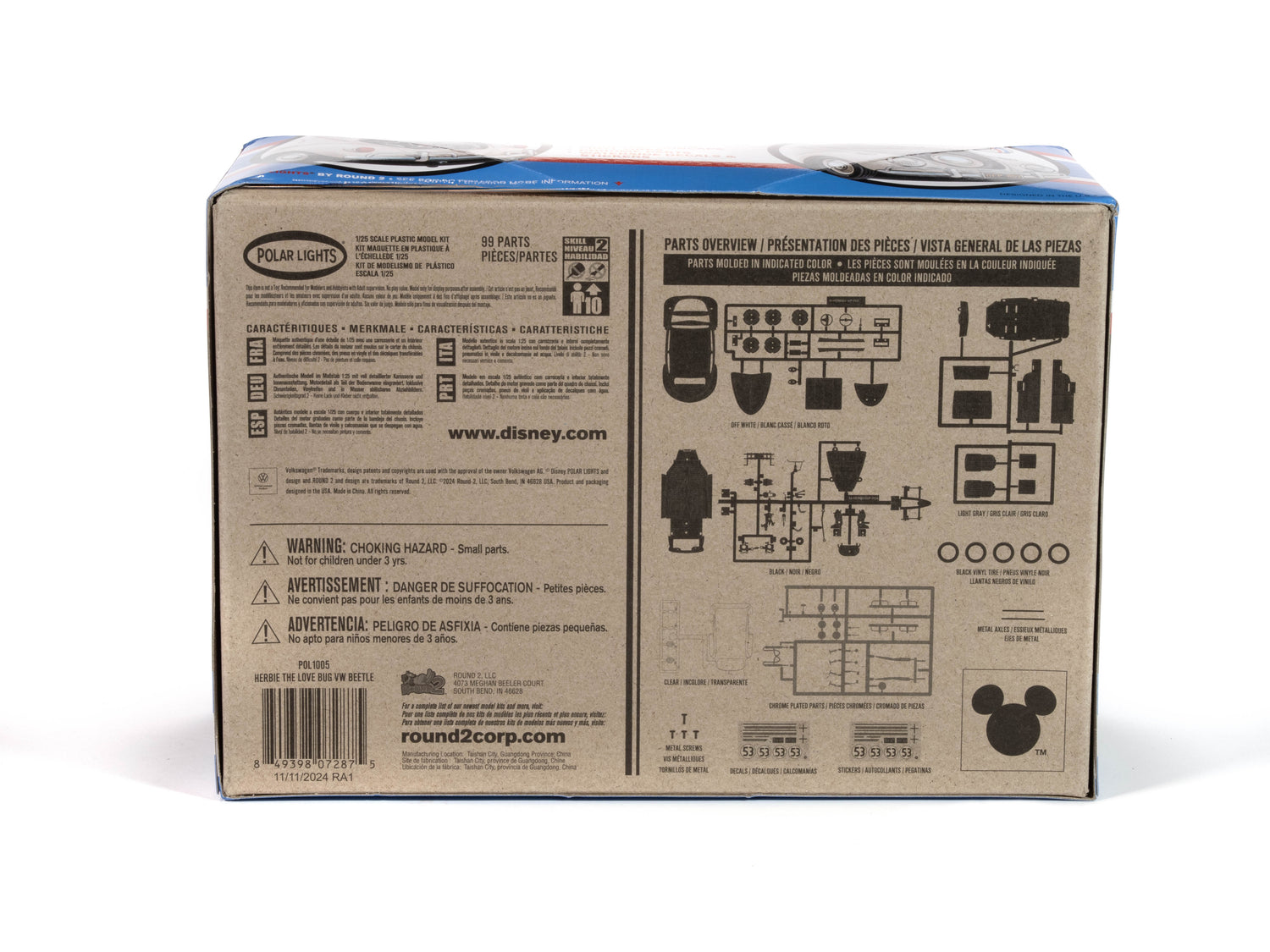 Polar Lights Herbie Volkswagen Beetle 1:25 Scale Snap Kit